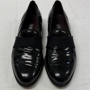 Salvatore Ferragamo Patent Leather Black Men's Loafers